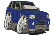 Range Rover Sport Caricature Cross Stitch Kit