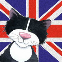 Kate Mawdsley by Stitchtastic Harry & Friends Black Cat Cross Stitch Kit 