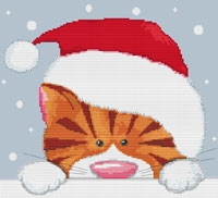 Kate Mawdsley by Stitchtastic Christmas Cat Cross Stitch Kit