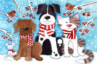 Kate Mawdsley by Stitchtastic Pets in the Snow Cross Stitch Kit