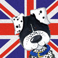 Kate Mawdsley by Stitchtastic Harry & Friends Spotty Dog Cross Stitch Kit