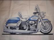 Harley Davidson Electra Glide Caricature Cross Stitch Kit