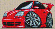 Porsche 911 GT Cross Stitch Kit