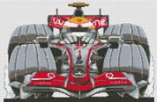 McLaren Hamilton F1 Caricature Cross Stitch Kit