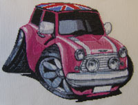 Mini Cooper Cross Stitch Kit