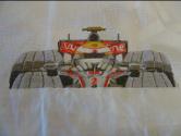 McLaren Hamilton F1 Caricature Cross Stitch Kit