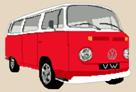 Volkswagen Camper Van Bay Window Cross Stitch Kit