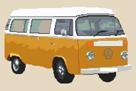 Volkswagen Camper Van Bay Window (detailed) Cross Stitch Kit