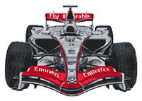 F1 McLaren Cross Stitch