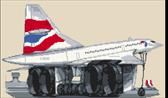 British Airways Concorde Cross Stitch Kit