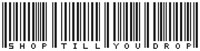 Shop Till You Drop Barcode Cross Stitch Kit