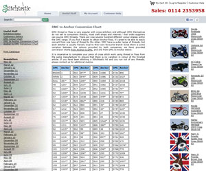 DMC to Anchor conversion chart