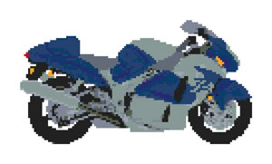 Suzuki Hayabusa Cross Stitch Kit