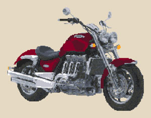 Triumph Rocket III motorbike Cross Stitch Kit