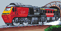 Virgin Intercity Train Cross Stitch Kit