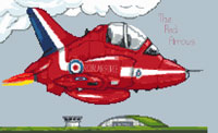 Brand New Red Arrows Cross Stitch Kit