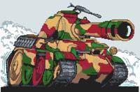 Panther Tank Cross Stitch Kit