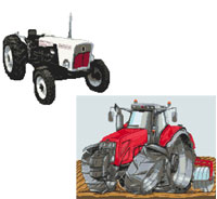 Next Month will feature Tractors