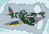 Spitfire Cross Stitch Kit