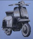 Lambretta Scooter Cross Stitch Kit