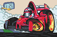 Pole Position Cross Stitch Kit