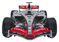 Formula 1 F1 McLaren Cross Stitch Kit