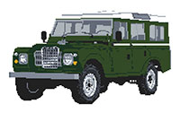 Landrover 1986 LWB Defender Cross Stitch Kit