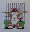 Hamster Weights Caricature Cross Stitch Kit