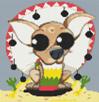 Chihuahua Dog Caricature Cross Stitch Kit