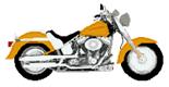 Harley Fat Boy Cross Stitch Kit