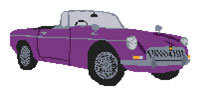 MGB Roadster Cross Stitch Kit