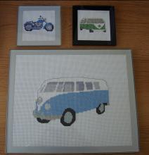 Glass Coasters and Placemats complete with sample stitching