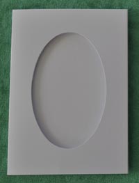 White Oval aperture card