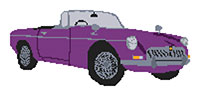 MGB Roadster Cross Stitch