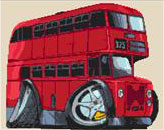 Routemaster Bus Cross Stitch Kit