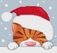 Kate Mawdsley by Stitchtastic Christmas Cat Cross Stitch Kit 