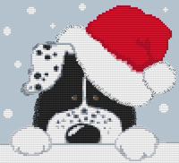 Kate Mawdsley by Stitchtastic Christmas Dog Cross Stitch Kit