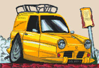 Del Boy Reliant Regal Van Cross Stitch Kit