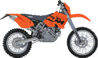 KTM 450 Exec 2003 Motorcycle Cross Stitch Kit