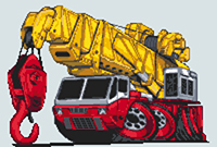 Heavy Lift Crane Cross Stitch Kit