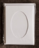 Picture of Oval Aperture A5 Cards - White Shimmer (Pack Of 4)