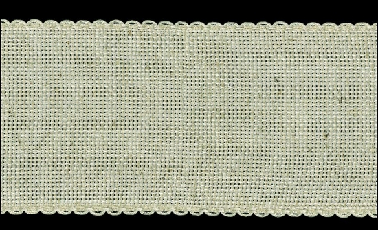 Picture of 1 Metre Hessian Aida Band 8cm/3 Inch With a Scalloped Edging