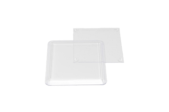 Picture of Twenty Five Acrylic Clear Square Plastic Coasters (extra depth for craft) - 80mm x 80mm insert