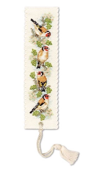Picture of Goldfinches Bookmark Cross Stitch Kit