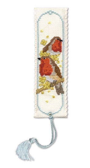Picture of Robins Bookmark Cross Stitch Kit
