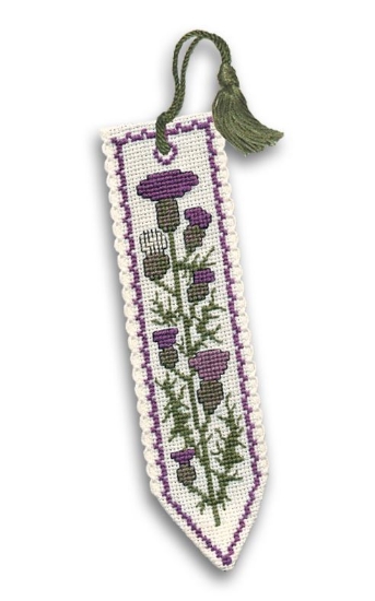 Picture of Scottish Thistle Bookmark Cross Stitch Kit