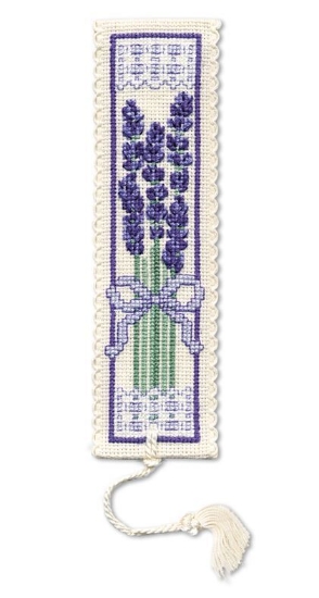 Picture of Victorian Lavender Bookmark Cross Stitch Kit