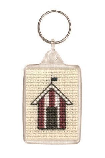 Picture of Beach Huts Keyring Cross Stitch Kit