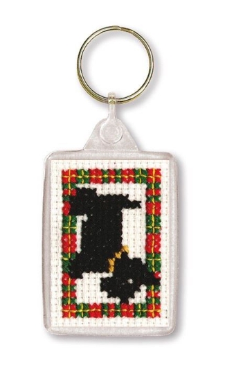Picture of Wee Scottie Dug Keyring Cross Stitch Kit