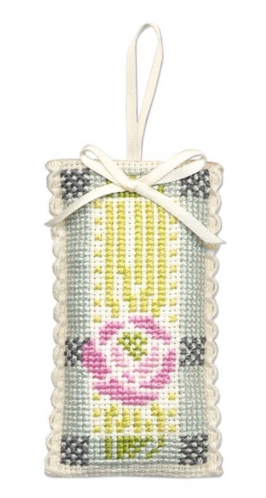 Picture of Mackintosh Rose Lavender Sachet Cross Stitch Kit